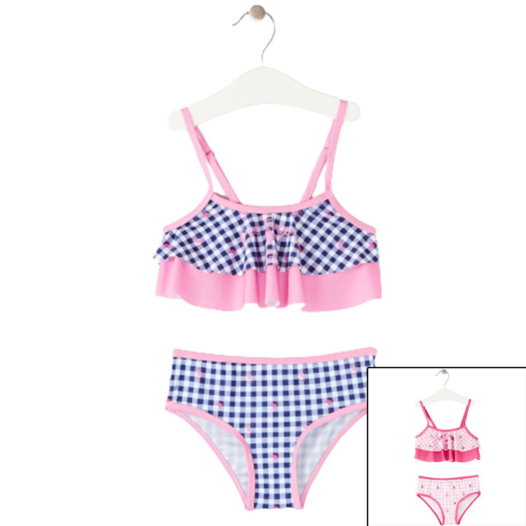 Picture of LC11584- GIRLS LEE COOPER  CHECKED BIKINI